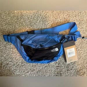 North face belt bag black blue NWT